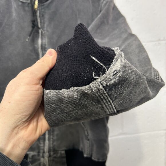 Vintage Carhartt Hooded Active Jacket “Black” WJ130 BLK - Picture 9 of 14